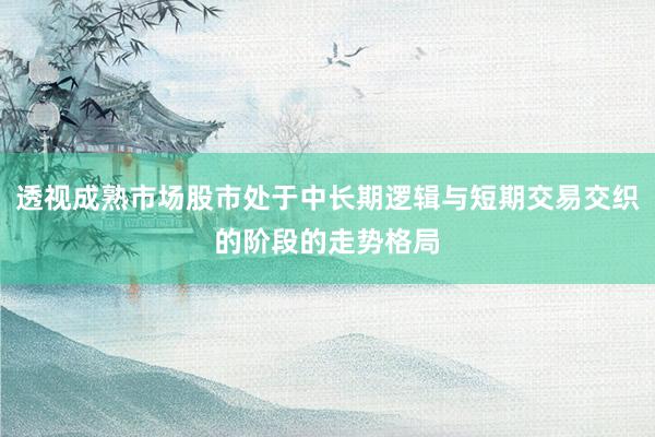 透视成熟市场股市处于中长期逻辑与短期交易交织的阶段的走势格局