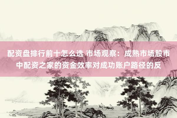 配资盘排行前十怎么选 市场观察：成熟市场股市中配资之家的资金效率对成功账户路径的反