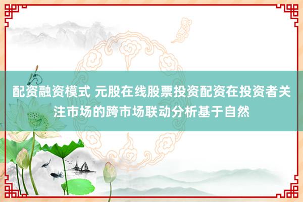 配资融资模式 元股在线股票投资配资在投资者关注市场的跨市场联动分析基于自然