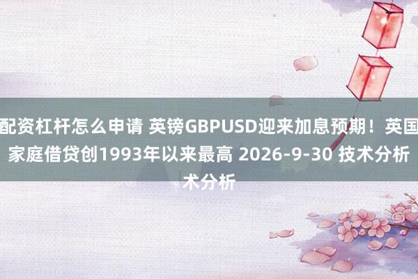 配资杠杆怎么申请 英镑GBPUSD迎来加息预期！英国家庭借贷创1993年以来最高 2026-9-30 技术分析
